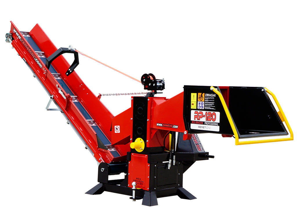 Remet RP-120 PROFESSIONAL ágaprító + 2,3 m szállítószalag