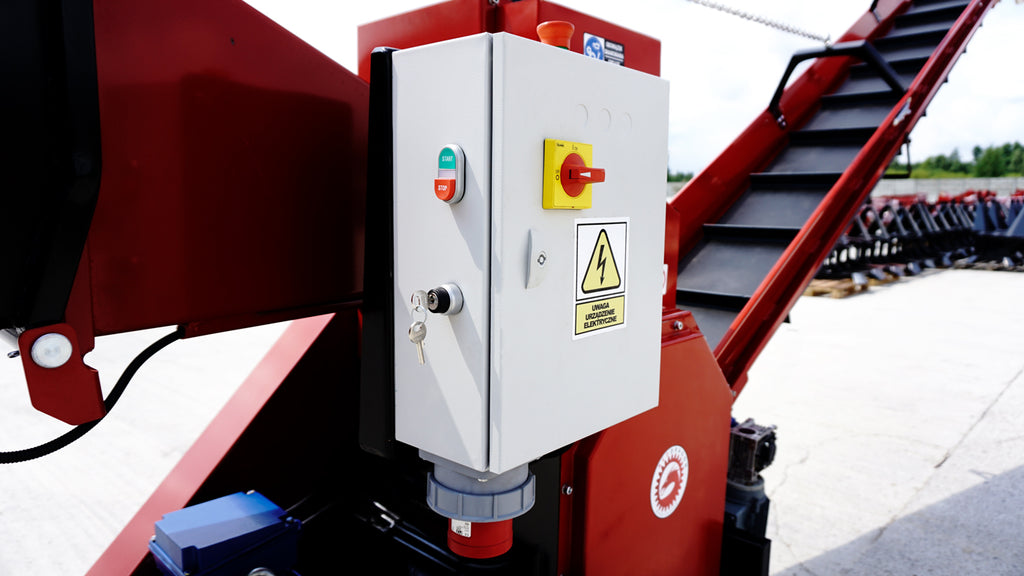 Remet RPE-200 PROFESSIONAL elektromos ágaprító (22 kW) + 4 m szállítószalag – 5. kép