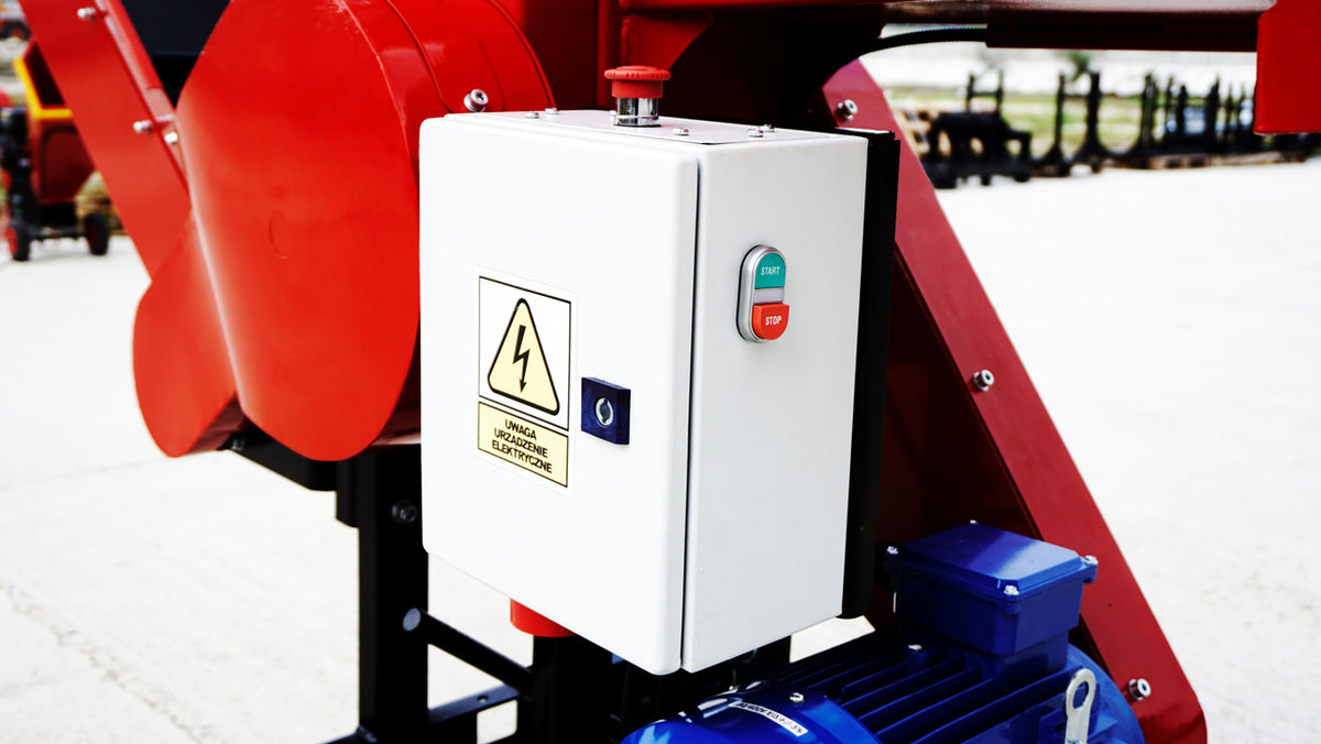 Remet RPE-120 PROFESSIONAL elektromos ágaprító + 2,3 m szállítószalag + kézi alváz – 6. kép