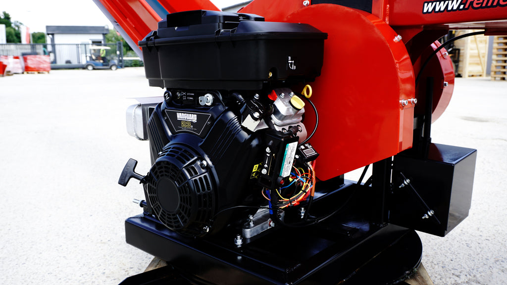 Remet RPS-120 PROFESSIONAL benzinmotoros ágaprító + 3 m szalag + 360°-os forgózsámoly – 2. kép