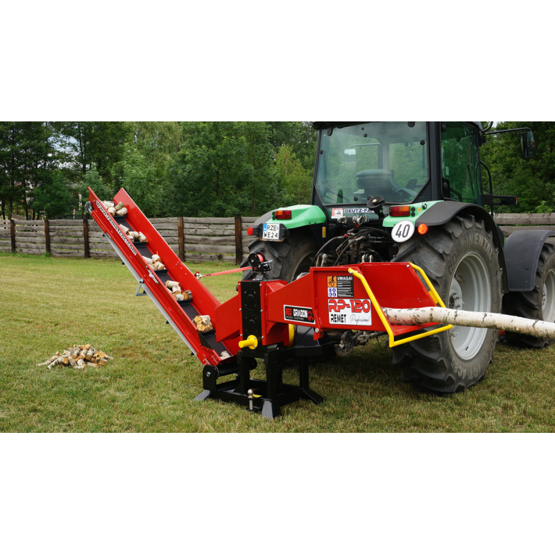 Remet RP-120 PROFESSIONAL ágaprító + 2,3 m szállítószalag